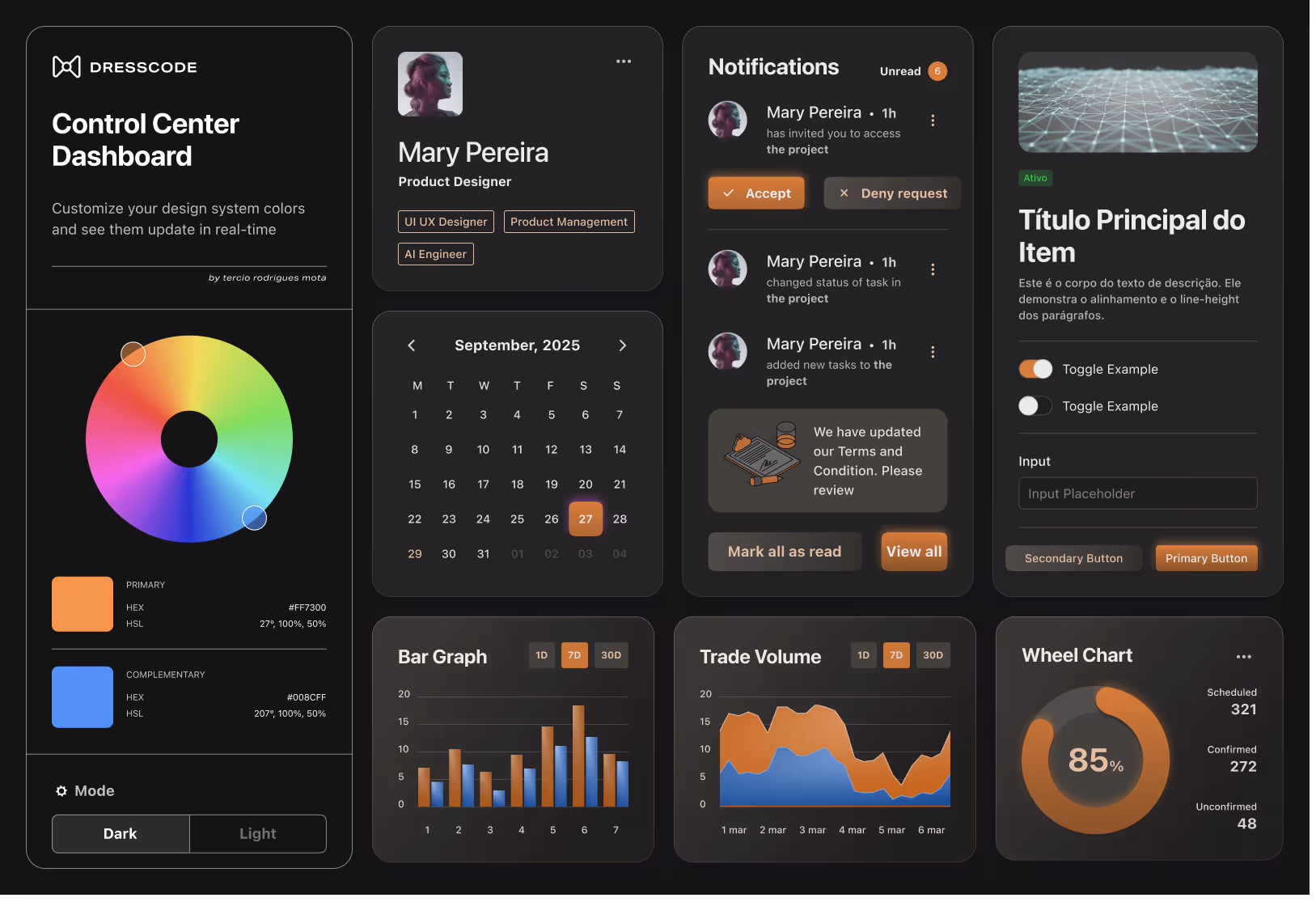 Live design system playground interface